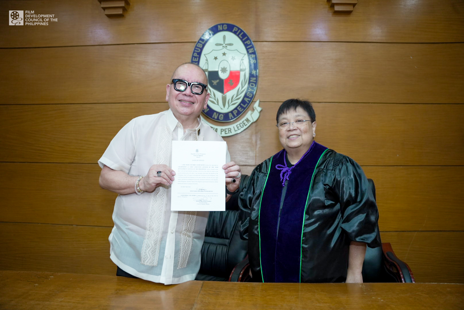 I LOVE A CHALLENGE–DIREK JOSE JAVIER REYES REAPPOINTED AS CHAIRMAN AND CEO OF FDCP