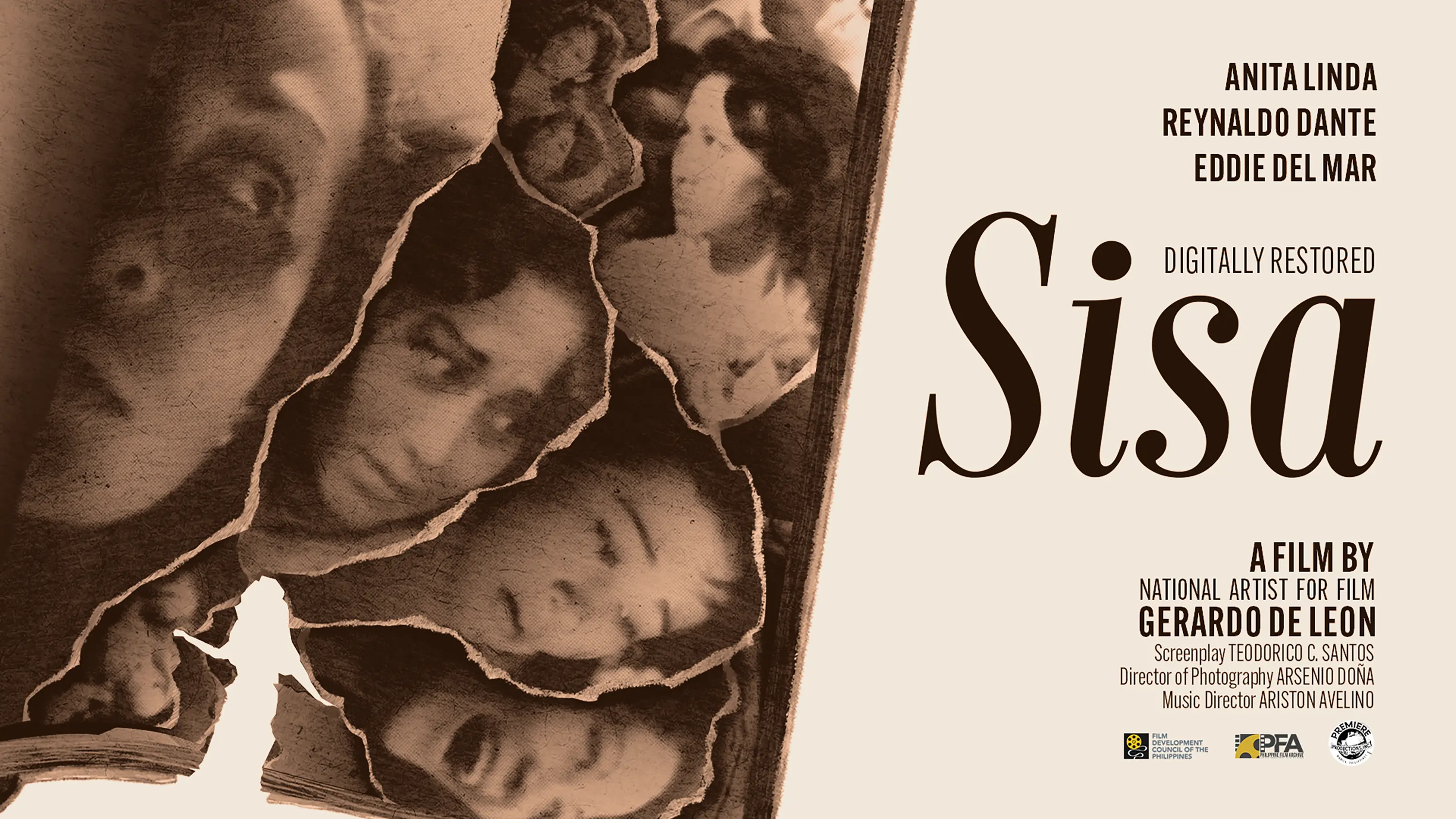 FDCP TO PREMIERE RESTORED VERSION OF NATIONAL ARTIST GERARDO DE LEON’S 1951 CLASSIC ‘SISA’